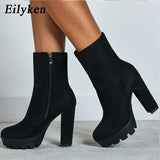 Ankle Platform Chunky Boots