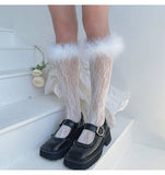 Crystal Glitter Up Thigh High Stockings Lingerie