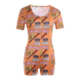 Deep V-Neck Bodycon Pajamas XL