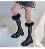 Crystal Glitter Up Thigh High Stockings Lingerie