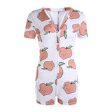 Deep V-Neck Bodycon Pajamas XXL