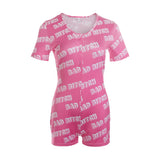 Deep V-Neck Bodycon Pajamas XL