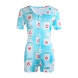 Deep V-Neck Bodycon Pajamas XL