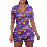 Deep V-Neck Bodycon Pajamas XL