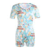 Deep V-Neck Bodycon Pajamas XXL