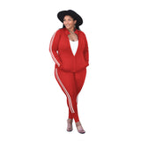 White Side Stripped 2pc Tracksuits-PS