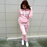 Pullover Hoodies Jogging Pants 2 Pc