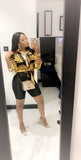 Loose Turn-down Collar Leopard Print Blouse