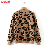 Leopard Knitted Sweater
