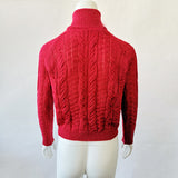 Retro Twisted Turtleneck Sweater