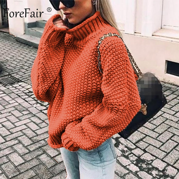 Oversize Turtleneck Knitted Sweater