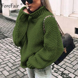 Oversize Turtleneck Knitted Sweater