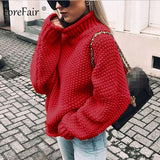 Oversize Turtleneck Knitted Sweater