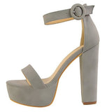 Elegant Thick Heel Platform Open Toe Sandals