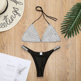 Bling Rhinestone Crystal Diamond Bikini Set