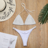 Bling Rhinestone Crystal Diamond Bikini Set