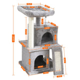 Cat Tree House Double Condos Cat Tower