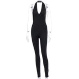 Backless Sleeveless Fitness Jumpsuit