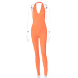 Backless Sleeveless Fitness Jumpsuit