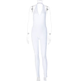 Backless Sleeveless Fitness Jumpsuit
