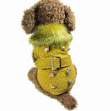 Dog Coat w/Faux Fur Collar