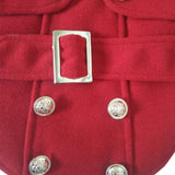 Dog Coat w/Faux Fur Collar