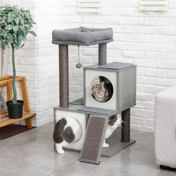 Multi Level Cat Tree Condo Scratch Posts Cat Tower