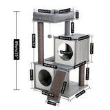 Multi Level Cat Tree Condo Scratch Posts Cat Tower
