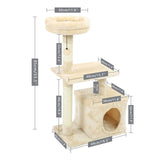 Multi Level Cat Tree Condo Scratch Posts Cat Tower