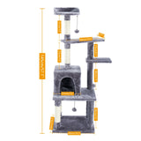 Multi Level Cat Tree Condo Scratch Posts Cat Tower