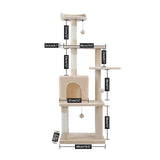 Multi Level Cat Tree Condo Scratch Posts Cat Tower