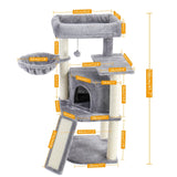 Multi Level Cat Tree Condo Scratch Posts Cat Tower