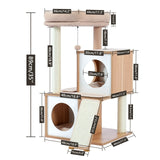 Cat Tree House Double Condos Cat Tower