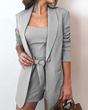 Fall Long Sleeve Short Set