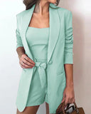 Fall Long Sleeve Short Set