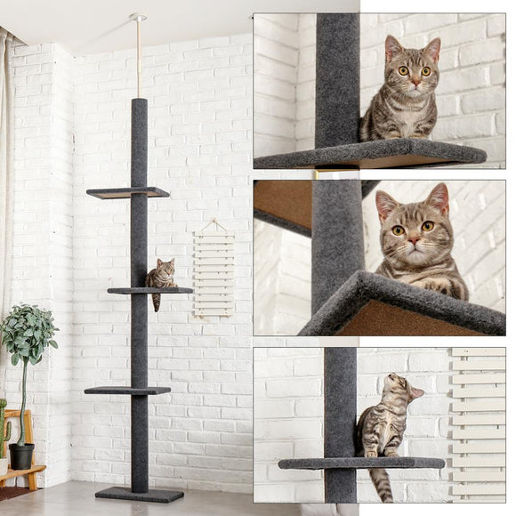 Cat Tree Scratcher Post Adjustable Scratching Climbing Tree