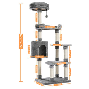 Cat Tree House Double Condos Cat Tower