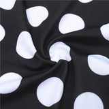 1pc Ruffle Shoulder Polka-Dot Swimsuit