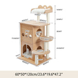Cat Tree House Double Condos Cat Tower