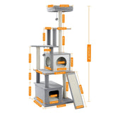 Cat Tree House Double Condos Cat Tower