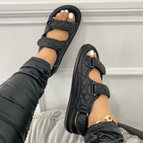 Flat Platform Soft Leather Buckle Casual Sandals