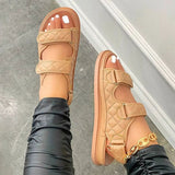 Flat Platform Soft Leather Buckle Casual Sandals