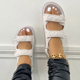Flat Platform Soft Leather Buckle Casual Sandals