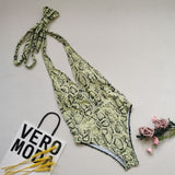 High Cut Deep Plunge 1pc Swimsuit