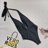 High Cut Deep Plunge 1pc Swimsuit