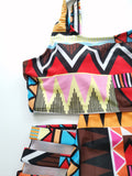1pc African Print Cut Out Swimsuit