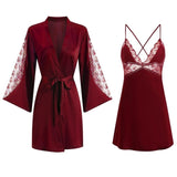 Robe Set Sleepwear Lingerie Nightdress