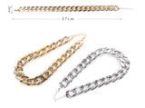 Plastic Punk Gold Dog Chain Collar