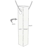 3d Bar Personalized Engraving Custom Necklace