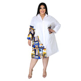 Patchwork Button Up Dress-PS